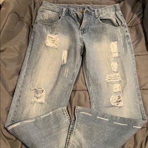 Beyond the limit 36x32 distressed jeans